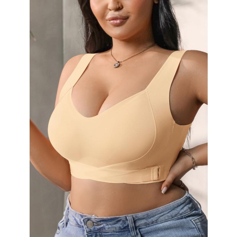 Übergröße Trägerloser Nahtloser Tank-Top-Stil Push-Up BH für Damen mit großer Brust
