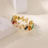 Openable Rings Geometric Finger Ring Unique Design Sparkling Finger Jewelry Suitable for Casual or Formal Outfits