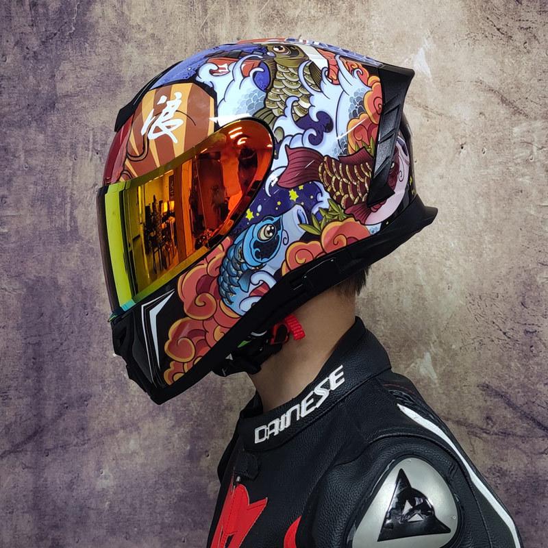 Dual Lens Motorcycle Helmet Motorcycle Travel Helmet Electric Vehicle Adult Safety Helmet