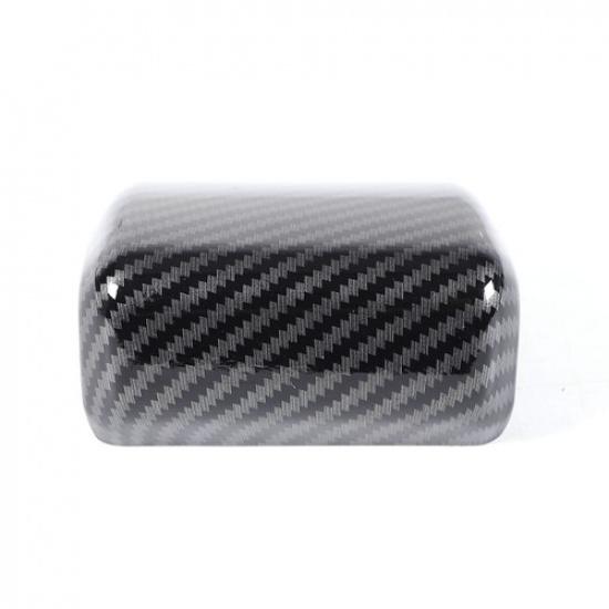 Carbon Fiber ABS Pattern Gear Shift Knob Cover Trim For Toyota Tacoma 2024-2025