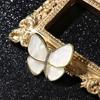 1pcs Charm Butterfly Brooch Butterfly Clothing Accessories Gold Color Brooch Romantic White/black Charm Pearl Brooch Women Gifts