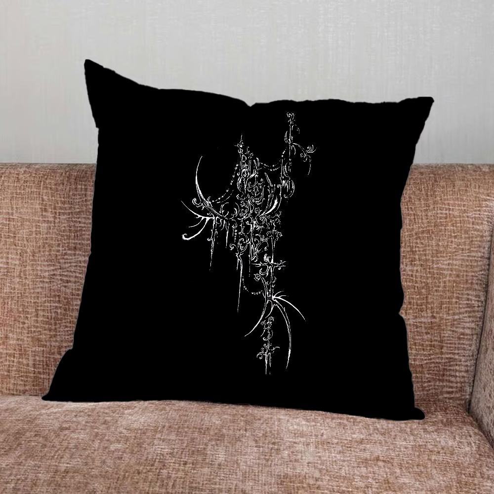 Cyber Sigil Cross Goth Pillow Case For Home Bedroom Car Office Decoration Living Room Sofa Cushion Cover Suitable