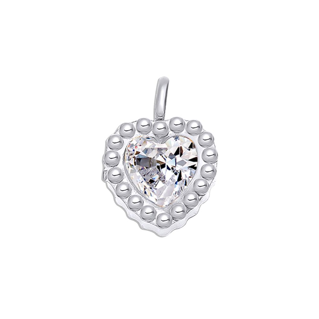 6Pcs/Lot Stainless Steel Mini Zircon Heart&Water Drop&Star&Oval&Round Charms Crystal Eyes Pendant For Handmade Accessories