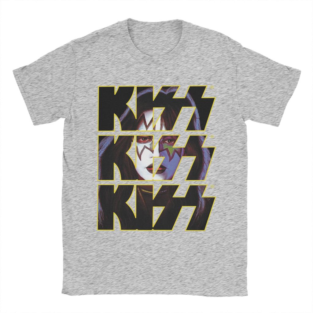 Spaceman Ace Frehley T Shirts for Men Cotton Vintage T-Shirt Crew Neck  Tees Short Sleeve Tops Plus Size