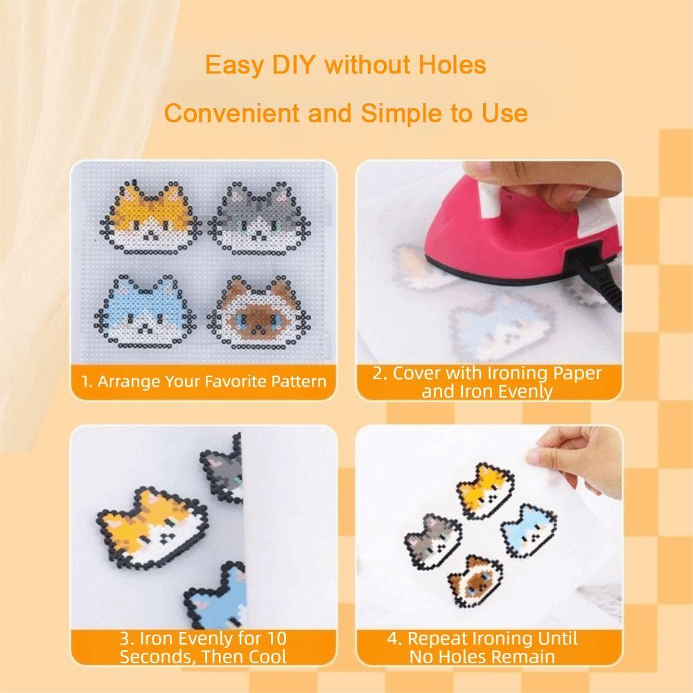 Hochwertiges Bügelperlen-Set 2,6 mm Größe 3D Puzzle Perlen Perler Hama Perlen Handgemachtes Handwerk