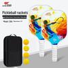 Beginner Pickleball Set: Glass Fiber Paddle with Balls & Bag