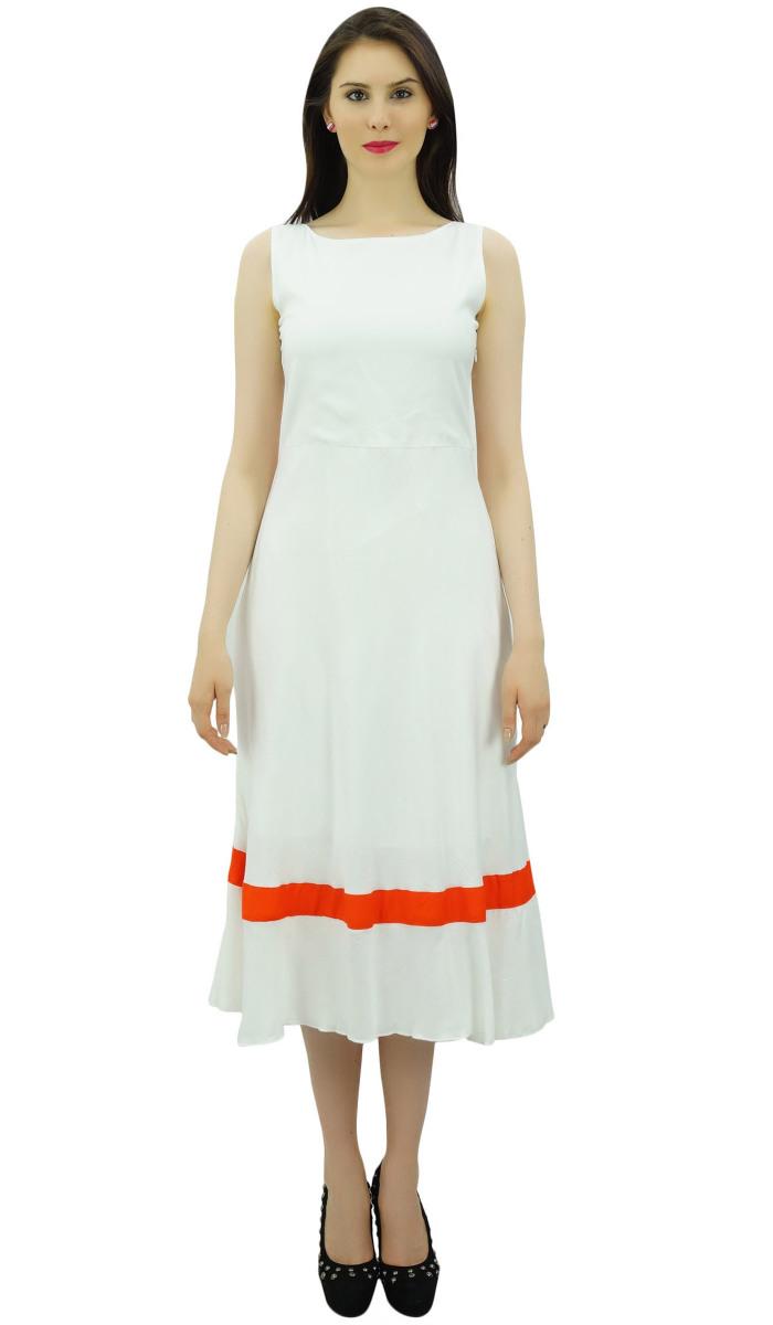 

Жіноча літня повсякденна сукня без рукавів Bimba із суцільним кльошем і рюшами 30 білий