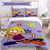 3pcs Custom Name Lizzie McGuire Bedding Set Duvet Cover Closure Includes 1 Duvet Cover & 2 Pillowcases, Soft and Comfortable for All Seasons.
