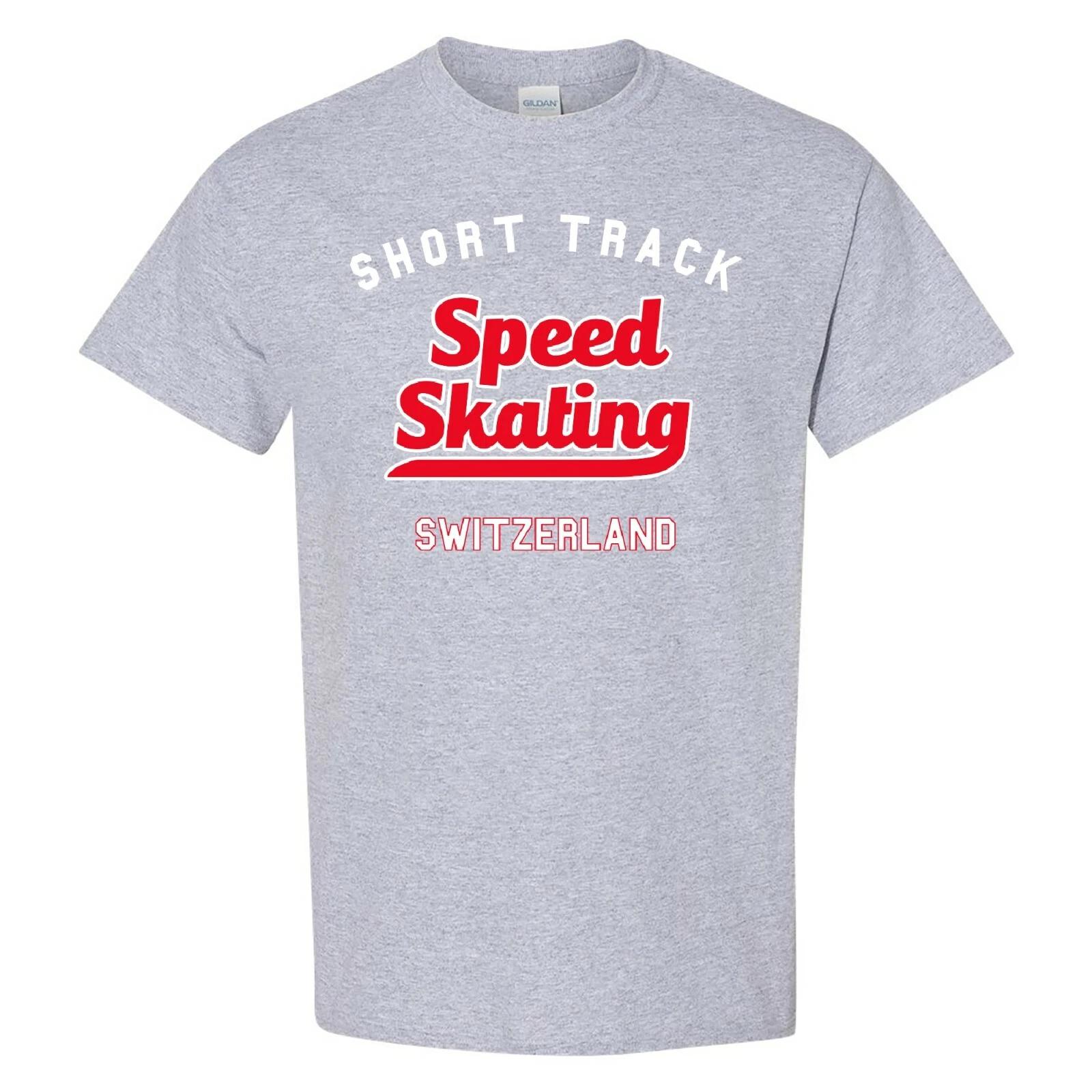 Short Track Speed Skating Switzerland - Winter T-Shirt - Sport Grey L