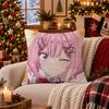 Anime Watanare Cushion Cover Cushion Cover Soft Plush Cushion Covers Fluffy Throw Pillow Cases For Sofa Bedroom
