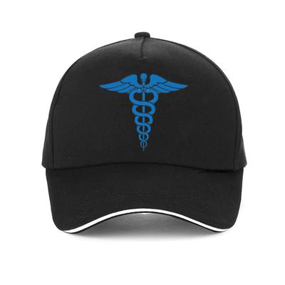 EMT Yaşam Yıldızı Hemşirelik Ambulans Baskı Beyzbol Şapkası Unisex Kadın Caduceus şapka Tıp Sembolü Hemşire Doktor Tıbbi Kaput