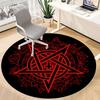 1PC Pentagram Symbol Office Round Area Rug, Indoor Mat Suitable For Office, Under Office Chairs Bedroom Living Room Home Decor, Room DecoT1223058