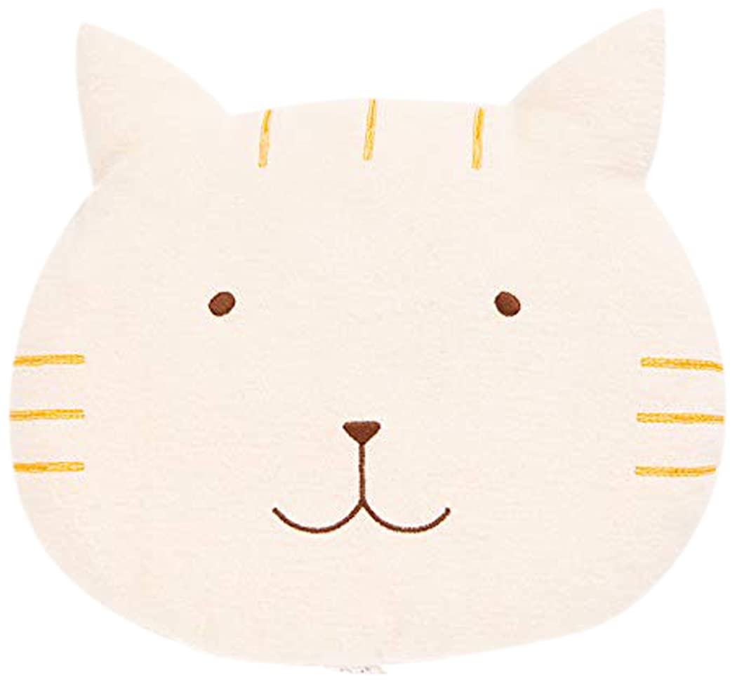 

ompkins BABY organic cotton Cat hug pillow Made in Japan Y-1291 100% [Kitty series] (Natural)