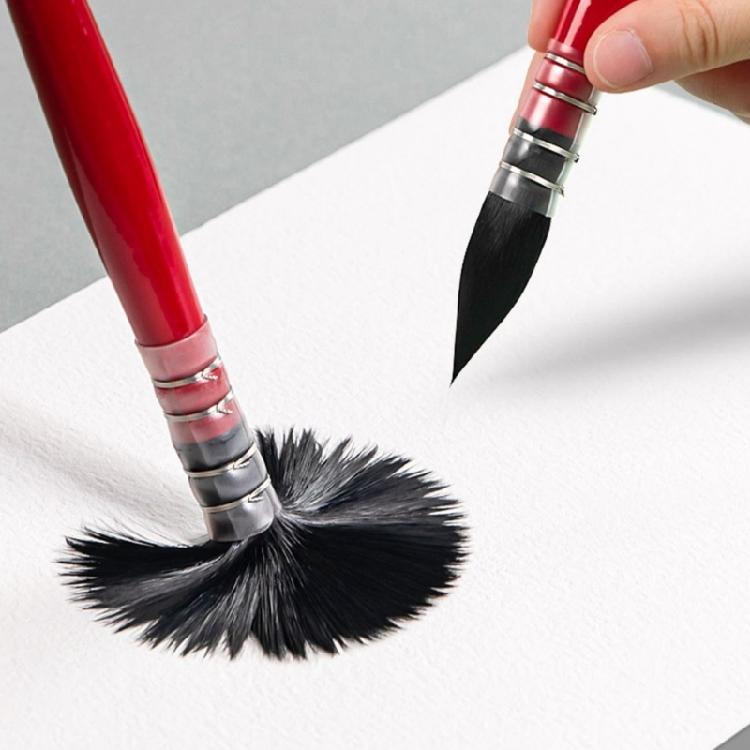 Watercolor Brush Wood Handle Nylon Bristles Liner Paint Brush for Fine Detailing Acrylic Watercolor Oil Art Painting