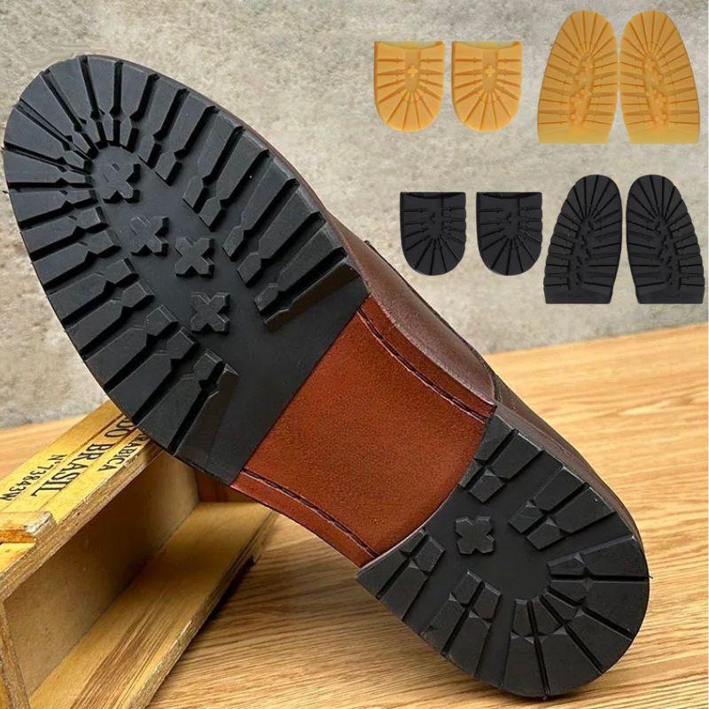 4 Stück/Set Rutschfeste Abriebfeste Sohle Für Schuh Verdickte Gummi-Schuhsohlen Reparatur DIY Ersatz Außensohlen Leder Business Schuhe