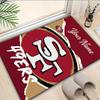 Benutzerdefinierter Teppich San Francisco Football Bereichsteppich Geeignet für Innen und Außen, Teppiche für Häuser, Büros, Wohnzimmer, Heimdekoration, Weihnachtsgeschenk