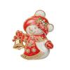 Christmas Themed Brooch Sparkly Rhinestone Cute Designs For Holiday Wear Christmas Party Gifts Fashion Jewelry