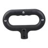 Camping Garden Black Trolley Pull Handle Fixed Buckle Part Socket Gardening Outdoor Activity Camping Trolley Handle