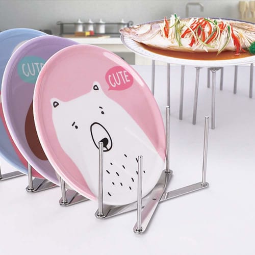 Miao's Studio Miaoinchs Studio Lid Storage, Under-Sink Extendable Pot Lid & Pan Stand, Dish Storage, Dish Drainer, for Dish Racks (1 piece)