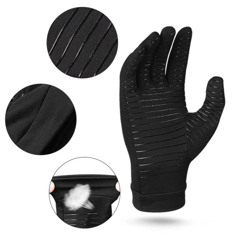 Driving Hiking Running Full Finger Gloves Copper Fiber Spandex Touch Screen Winter Warm