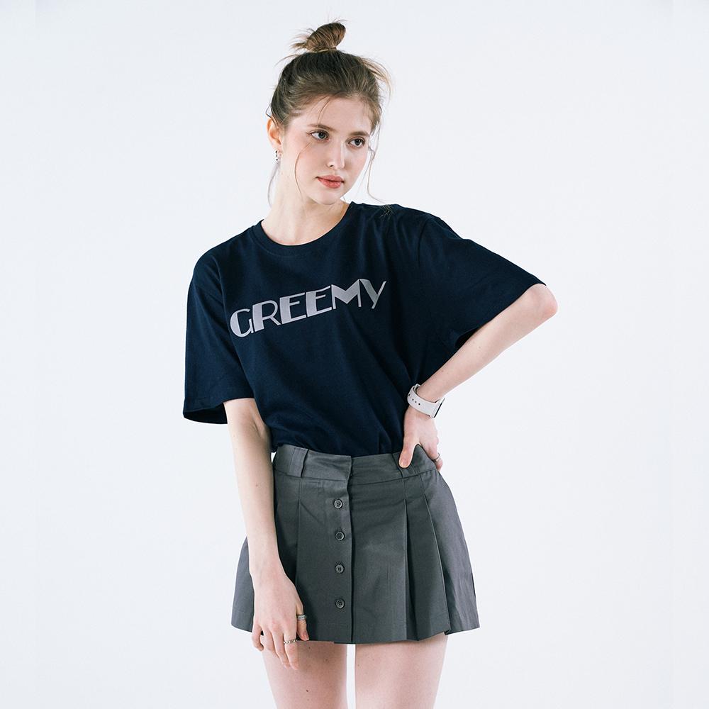 GREEMY Simple Logo T-Shirt(Navy)