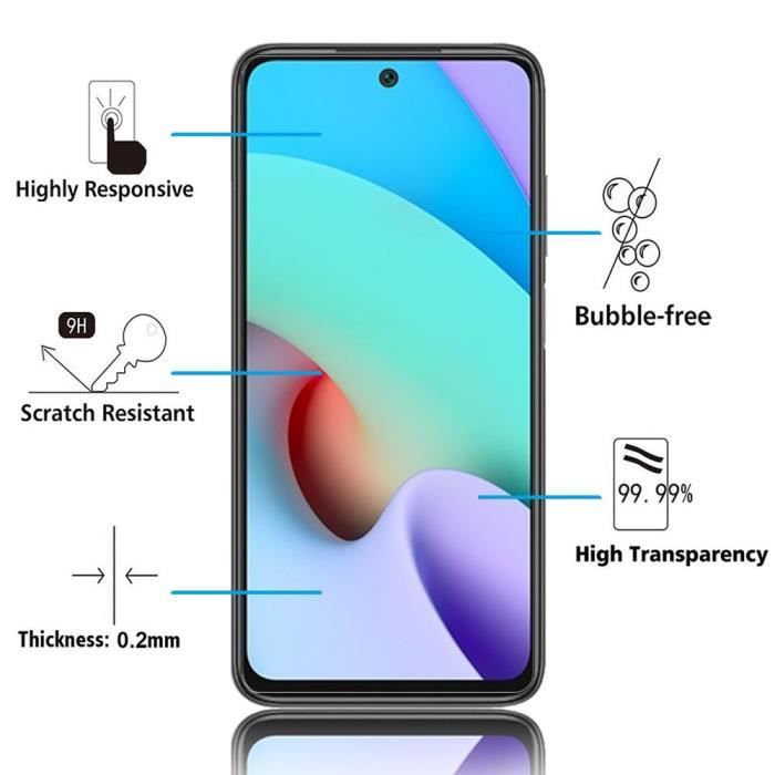 Film de protection - VCOMP - Xiaomi Redmi Note 11 4G - Verre Trempé - Protection écran - 6.5 pouces