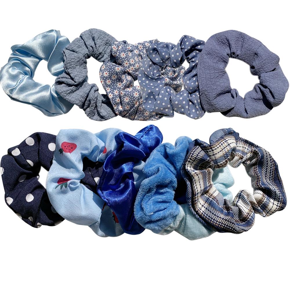 15PCS/Set Women French Elastic Hair Scrunchies For Women Hair Ties Rubber Band Hair Rope Accessories Lady Headdress 2021