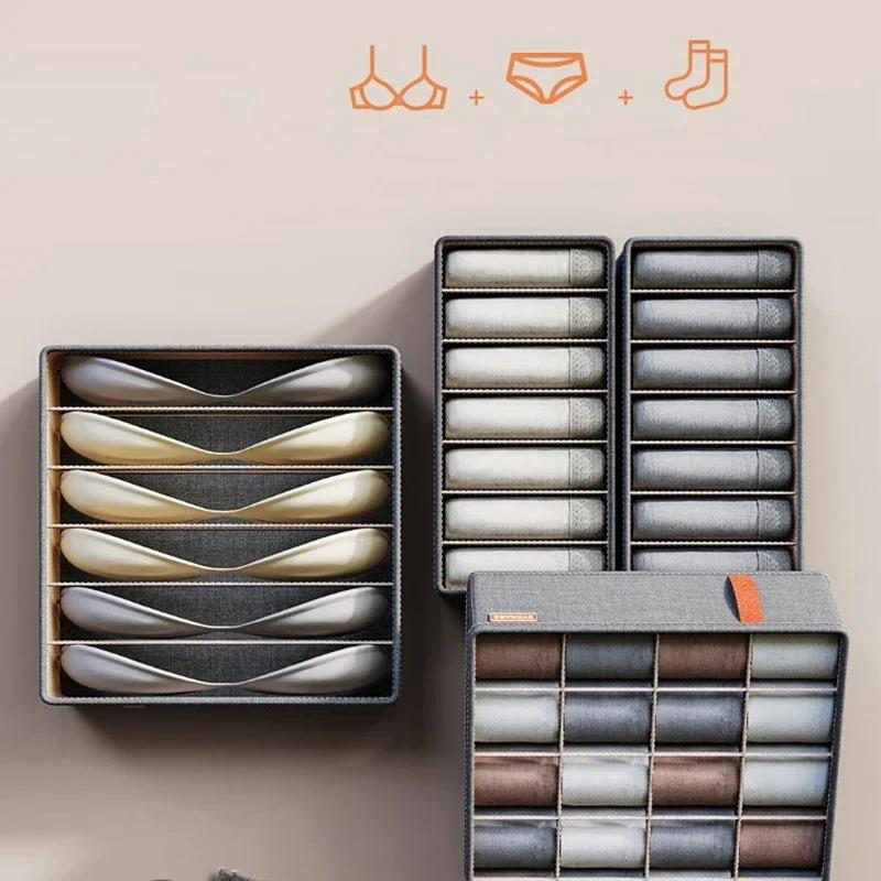 Tiroir de meuble de chambre à coucher, organisateur de sous-vêtements, armoire, organisateur de vêtements, chaussettes, soutien-gorge, boîtes de rangement pour vêtements, pantalons, chaussettes