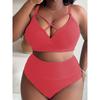 Neu Sexy Hohe Taille Bikinis Bademode Frauen Badeanzug Weibliche Bikini Set Print Plus Size Badeanzug Sommer