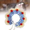 Woven Pet Collar Soft   Lightweight Cute Hand Knitted Cat Bib for Small Dogs