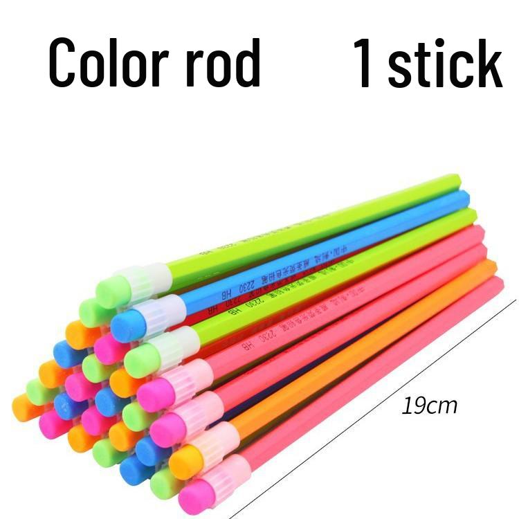Colorful Cartoon HB Pencil Set with Erasers - Ideal for Students and Office Use HB