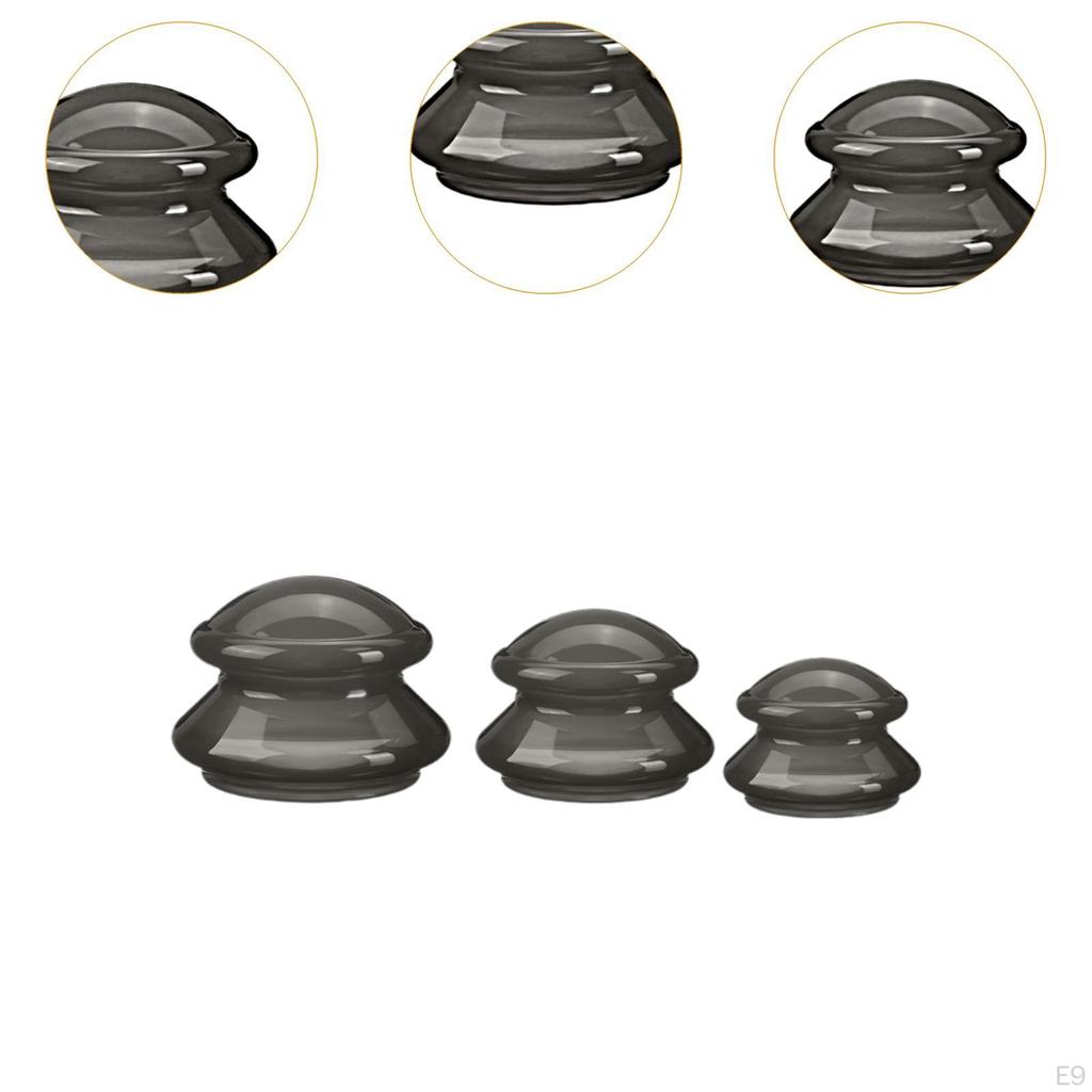 3 sztuki baniek do masażu antycellulitowego, chińskie bańki, profesjonalne bańki próżniowe do ciała i nóg