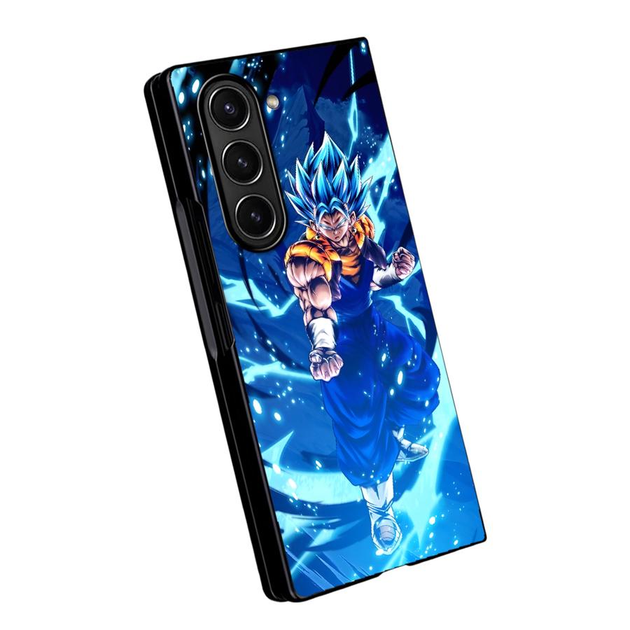 Dragon Ball Blue Goku Hard Phone Cover Case for Samsung Galaxy ZFold5 ZFold7 ZFold4 Z Fold 7 6 5 4 3 ZFold3 ZFold6