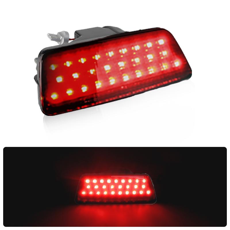 RED Smoke Car LED Rear Bumper Fog Lamp Brake Reflector Lights for Nissan Juke Rogue Fit XTrail X-Trail T32 2014-2018 26580-ED50A