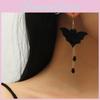Stylish Handmade Bat Logo Ear Studs Acrylic Earrings For Women Original Design