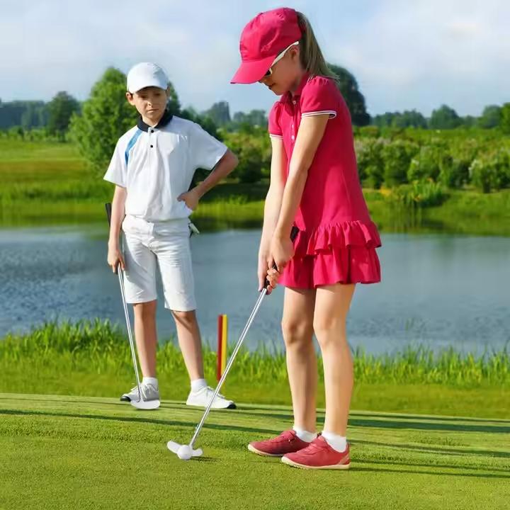 Przenośny zestaw do ćwiczeń golfowych | Mini putter + akcesoria treningowe