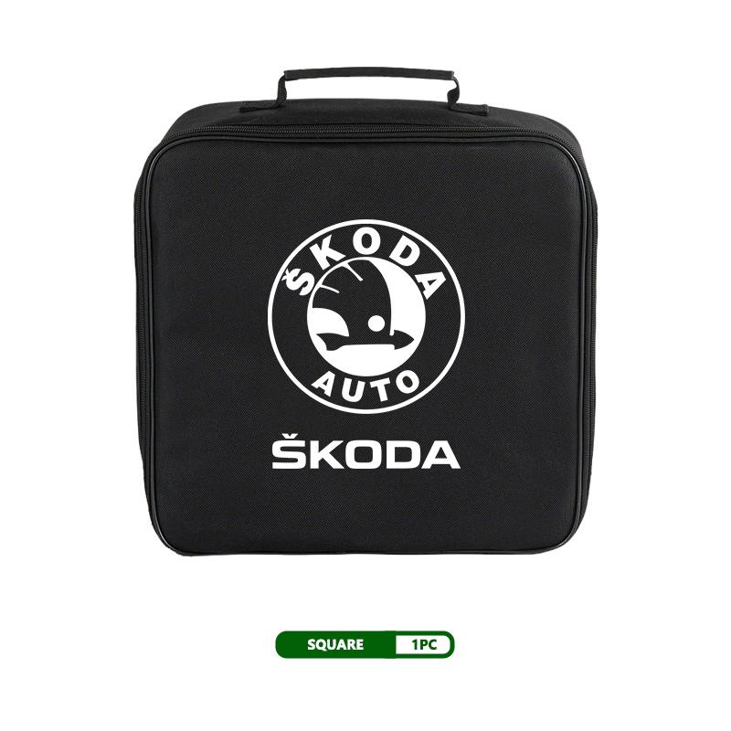 AAABS1 For Skoda Car Charging Cable Rechargeable Gun Storage Bag Kamiq Karoq Octavia 2 3 Rapid Scala Kami Fabia VII VRS