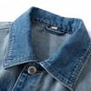 New Workwear Denim Jacket Men's Spring and Autumn American Retro Loose Spring Denim Vest Jacket