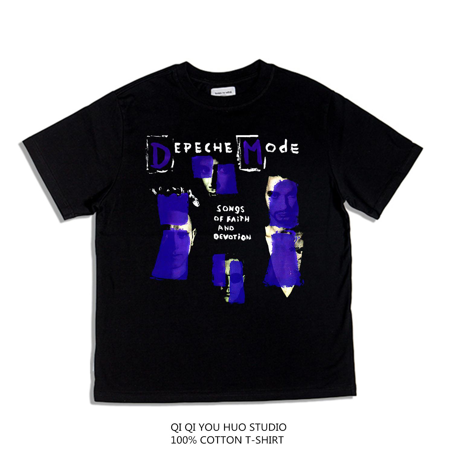 

2025 Мужская Женская Футболка Повседневная Depeche Negative Skull Mode Футболка Графическая Оверсайз Спортивные Топы Одежда Уличная Одежда Топы S