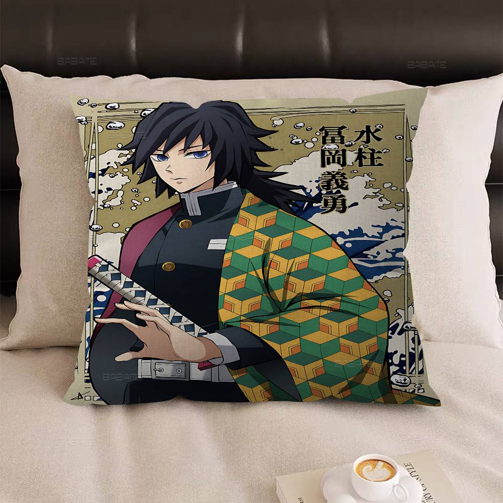 Anime Tomioka GGiyuu Pillow Cover Design Cushion Cover Decor Holiday Decorati