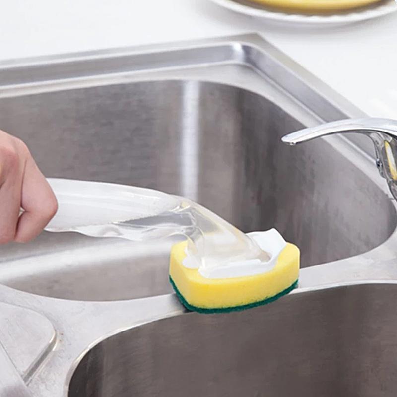 New Kitchen Sponge Brush Refill Cleaning Scrubber Washing Dish