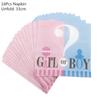 Gender Reveal Disposable Tableware Set Baby Shower Boy Or Girl Plate Napkin Tablecloth Gender Reveal Party Decorations Supplies