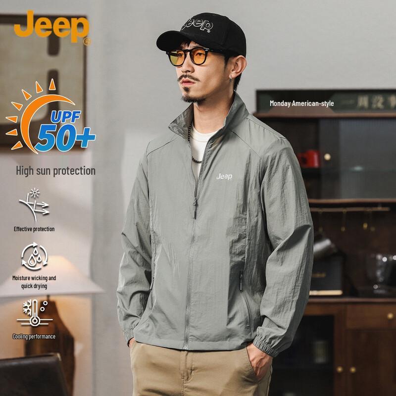 JEEP Men's Summer UV Protection Breathable Outdoor Jacket