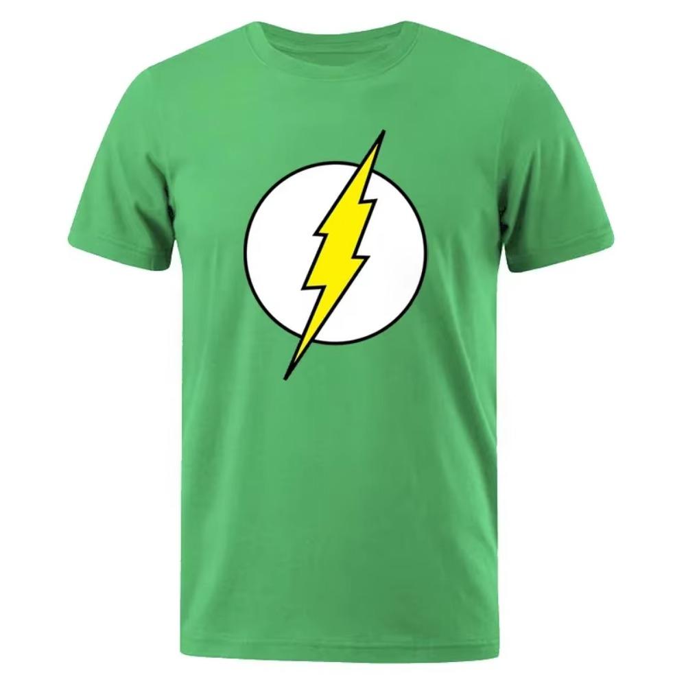 Tričko The BIG BANG Theory The Lightning Tričko s potiskem pro muže Bavlna Oversized oblečení Ležérní Street Krátký rukáv Legrační trička