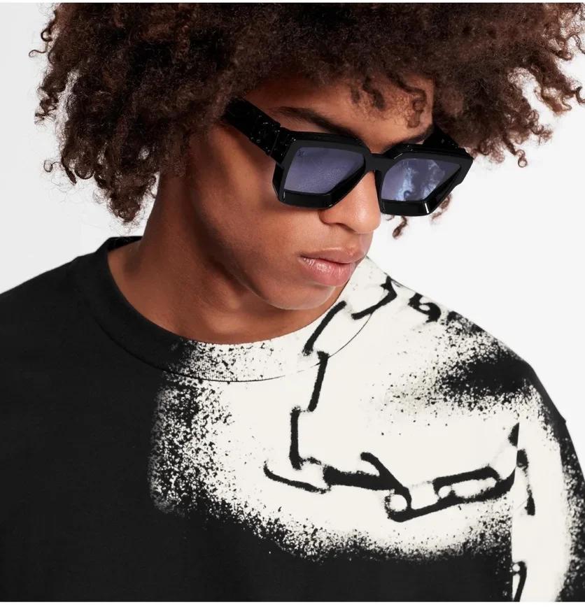 Square Thick Frame Luxury Oversized Sunglasses Men Women Fashion Uv400 Glasses