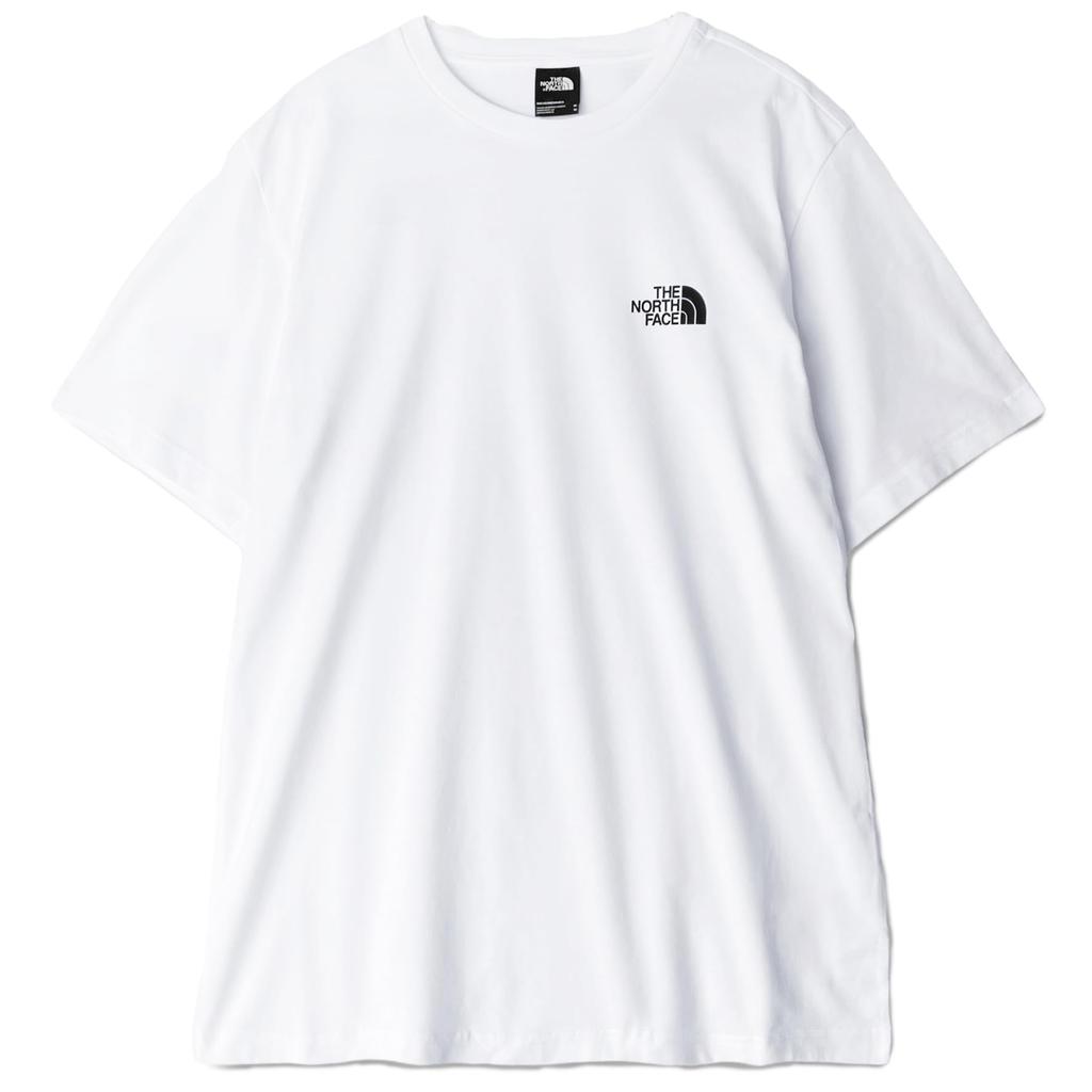 North Short Sleeve White Simple Dome Tee NF0A87NG Size TNF White [The Face] Men's 2XL, [Used]