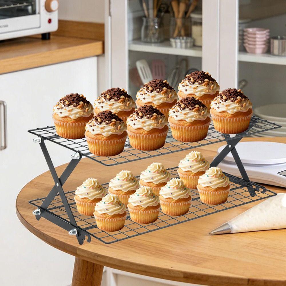 Wire Grid Baking Cooling Tray Stainless Steel Grid Holder High Quality Barbecue Shelf Cake Cooling