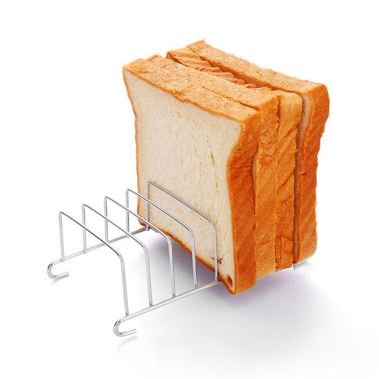 Stainless Steel Bread Rack 8-Slot Toast Holder for Air Fryer Rectangle Toast