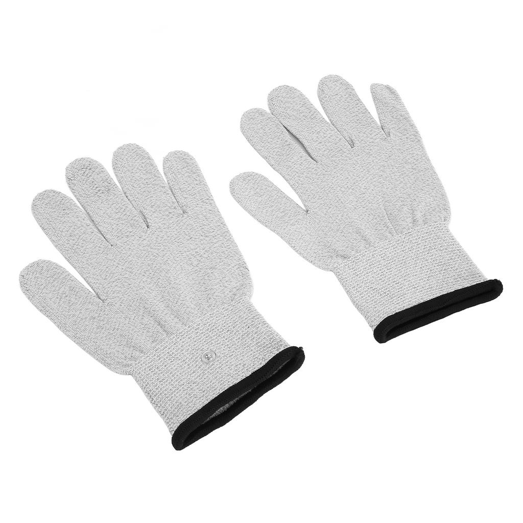 Electrode Gloves Conductive Fiber Electrode Massage Gloves with Lead Wires for Pain Injuries