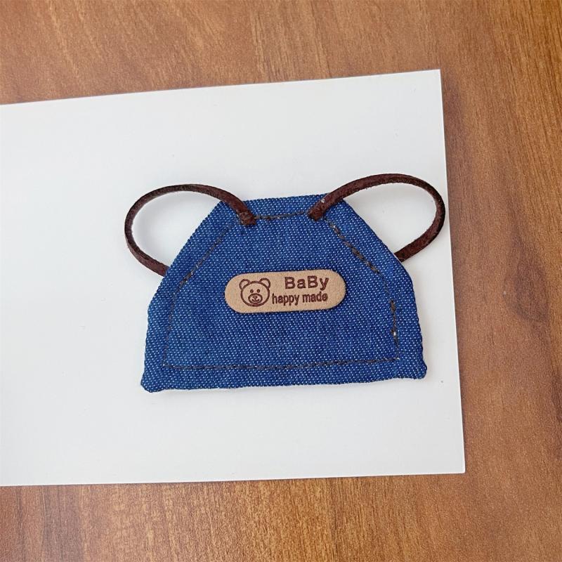 

Аксессуары Nagano Toys Мини-слюнявчик/фартук Подходит для 10-сантиметровой самоироничной плюшевой куклы медвежонка Мору в хлопке в подарок